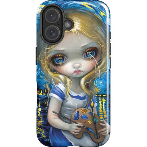 Artist Alice in Van Gogh Starry Night by Jasmine Becket-Griffith iPhone 16 Plus Magsafe Impact Case